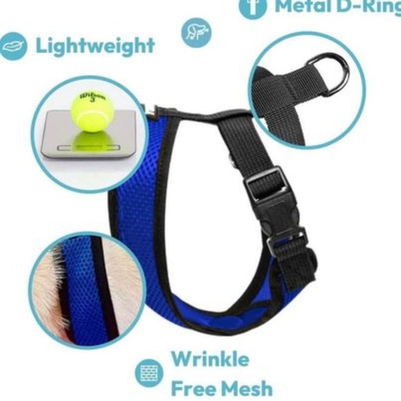 No pull purple dog harness, comfort dog harness - Picture 2 of 4